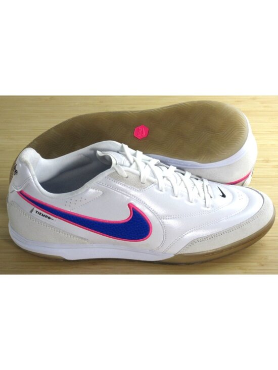 Nike Men\'s Tiempo Streetgato Indoor Court Soccer Shoes White Racer Blue Sizes
